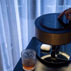 Умный светильник 3в1: "HomeTree Dance of Light" (с беспроводной зарядкой и колонкой)