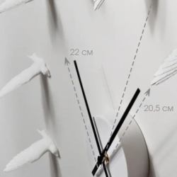 3D-Часы настенные "Ласточки"