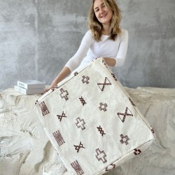 Пуф бежево-коричневый Pouf BLOCK