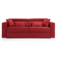 STATUS Диван-кровать откидывающийся 160 полиуретановый матрас, красный S381KA04
