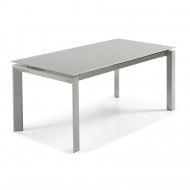 Стеклянный серый стол Alki