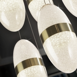 Подвесной светильник Garden 9L черный/бронзовый