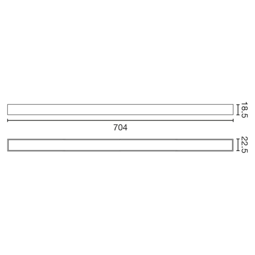 Светильник для линейной системы NESO SLIM LINE-70 3000K черный DALI