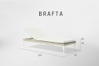 Лежак Brafta SEASHELL