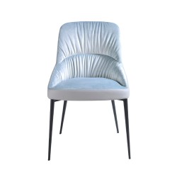 Обеденный стул 4109/A220A с обивкой из бархата и экокожи