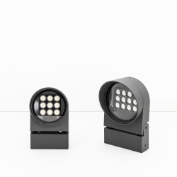 Темно-серая проекционная лампа Muur 250