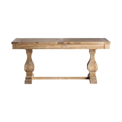 Прямоугольный раздвижной стол Berca натуральный цвет 200x100