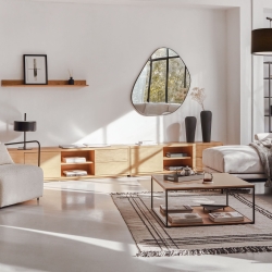 Настольная лампа Seina из стали с черной отделкой