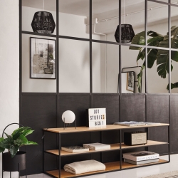 Настольная лампа Seina из стали с черной отделкой