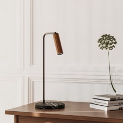 Настольная лампа Tura оранжевая кожа