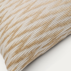 Sigato Чехол для подушки бежевый из вискозы и хлопка 45 x 45 см