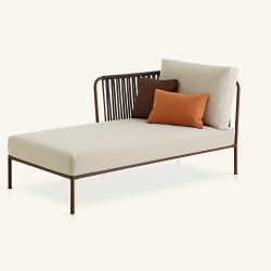 Уличный модульный шезлонг ручной работы Nido левый