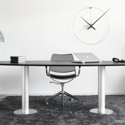 Настенные часы New Anda сталь-черный лак