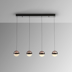 Подвесной светильник Orbes 4L черный хром