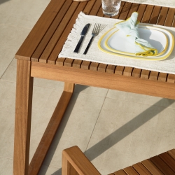 Садовый стол Emili из массива акации, 180 x 90 см