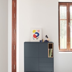 Шкаф Corvo 3D3Dr антрацит