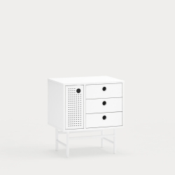 Тумбочка Punto 1D3Dr белая