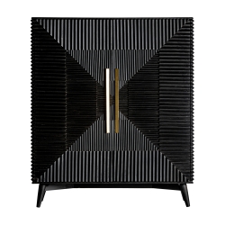 Деревянный шкаф Plisse черный