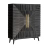 Деревянный шкаф Plisse черный