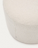 Kaeli Пуф для ног со съемным чехлом из экрю букле Ø 60