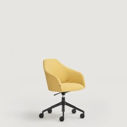 Мягкий поворотный стул Helium на колесиках 2330DR