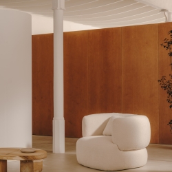 Martina Кресло из необработанной ткани букле