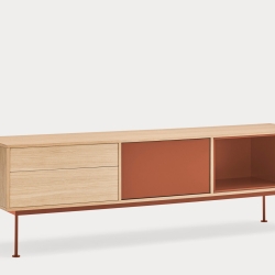 Тумба под ТВ Yoko 1D2Dr кирпичный