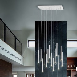 Подвесной светильник Varas 14L хром/белый 300 см