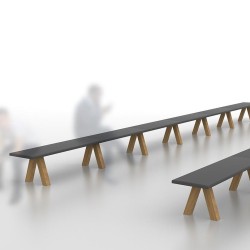 Скамейка Trestle smooth 180