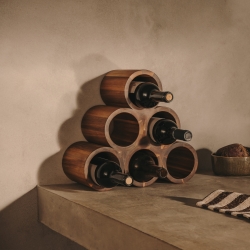 Sesilu Винная полка из 100% древесины акации