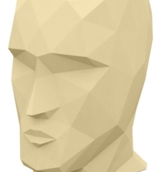 Кашпо Adan матовое бежевое 42см