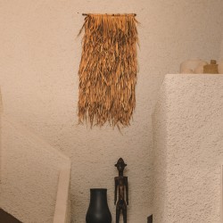 Настенный гобелен Solil с пальмовыми листьями и бамбуком 90 x 93