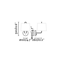 Основание бра Montreal хром