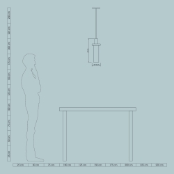 Подвесной светильник Laga аквамарин