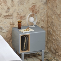 Тумбочка Corvo 2Dr серая