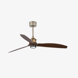 Потолочный вентилятор с освещением Deco Fan LED золотой/деревянный