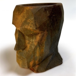 Кашпо голова Оскар Лофт/для цветов/органайзер/ваза/декоративное/декор Terra Design PSL2009