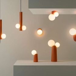 Подвесной светильник Land терракотовый