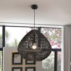 Maon Подвесной светильник из бумажного шнура черный