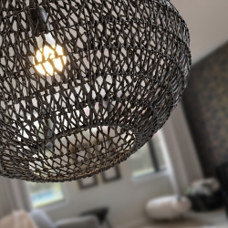 Maon Подвесной светильник из бумажного шнура черный