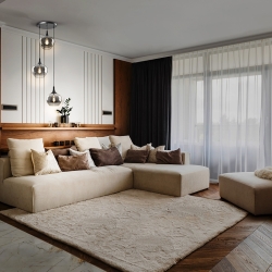 Люстра Opaz 3L черный/дымчатый