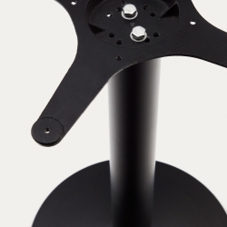 Esilda Ножка барного стола с большим круглым основанием из черного металла