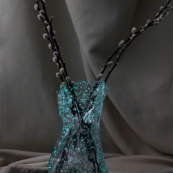 Ваза стеклянная для цветов и сухоцветов Terra Design TDVLA02