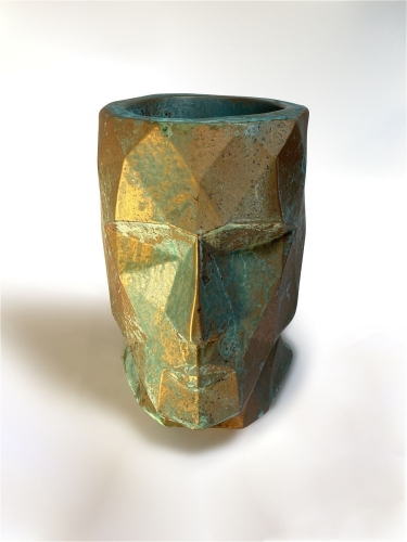 Кашпо голова Оскар Лофт/для цветов/органайзер/ваза/декоративное/декор Terra Design PSL2010