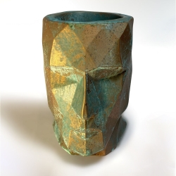 Кашпо голова Оскар Лофт/для цветов/органайзер/ваза/декоративное/декор Terra Design PSL2010