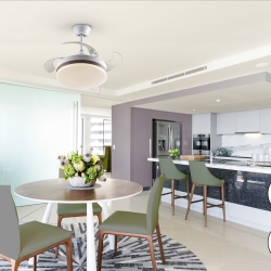 Мини вентилятор с подсветкой Vento белый Ø40 DIM