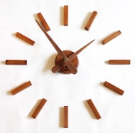 Настенные часы TERRA Wooden (кофейный)