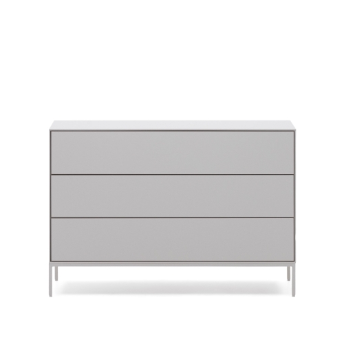Vedrana Комод с 3 ящиками белый лак 110 x 75 см