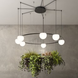 Люстра Circ CIR_R12R1MP1VK с углубленным навесом