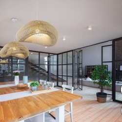 Подвесной светильник Sabah из натурального ротанга 55CM